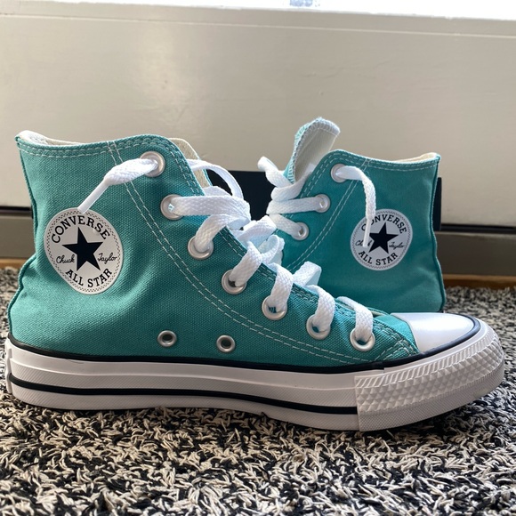 Women’s Converse Archive Green High-Top Sneakers Size 5 - Picture 6 of 9